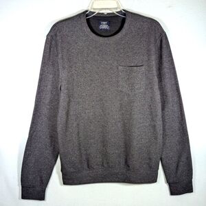 J. Crew Authentic Fleece Charcoal Gray Crewneck Sweatshirt